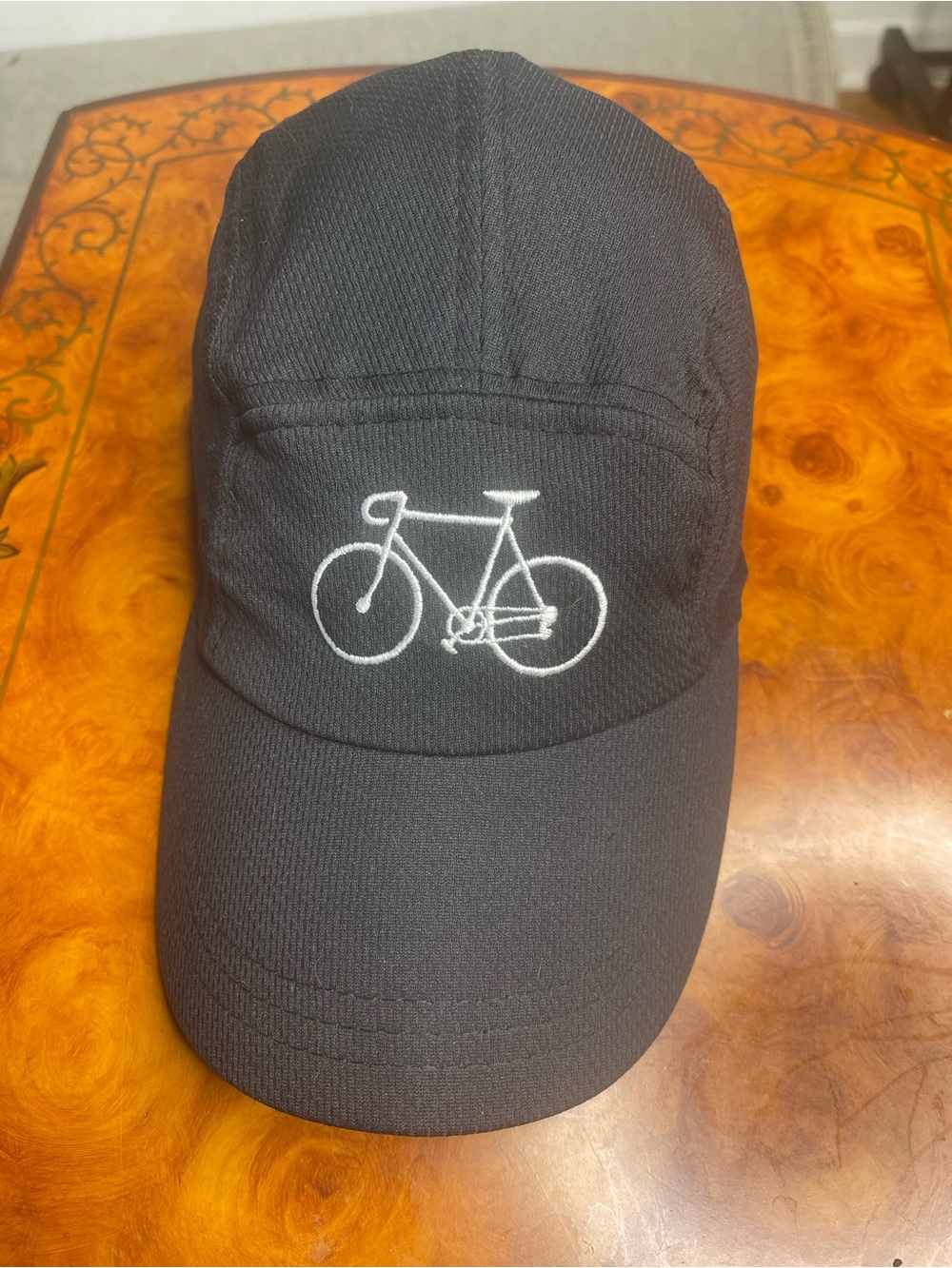 Black Bicycle Embroidered Performance Cap